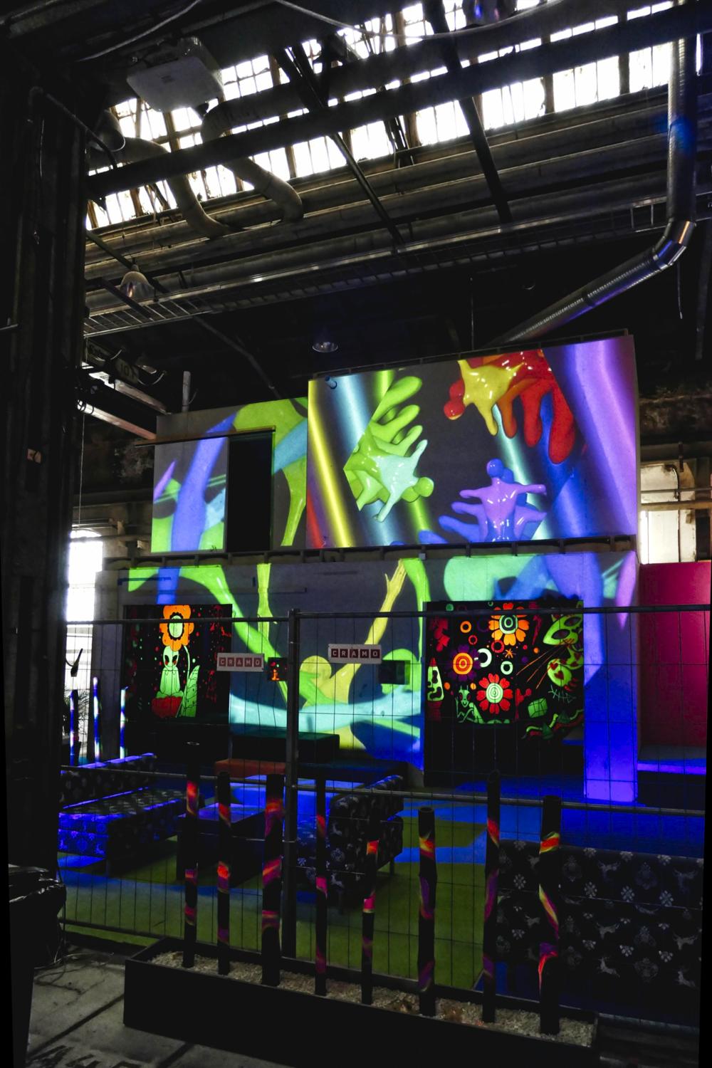 Projection mapping installation for Querelle Festival 2019